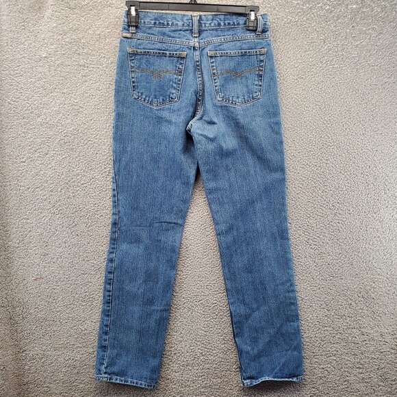 Cruel Girl Slim Denim Jeans Womens Jrs 9 L Long Mid Rise Medium Blue - Picture 9 of 10